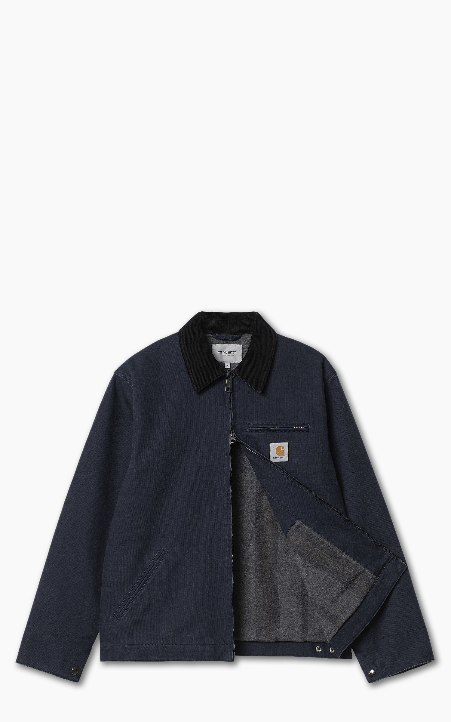 Carhartt Detroit Jacket Blue / Black Rigid Coats : Snowleader