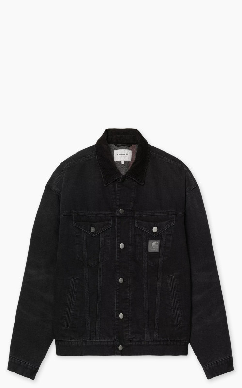 Carhartt WIP Dayton Trucker Jacket Dearborn Canvas Stone Canvas Black/Black