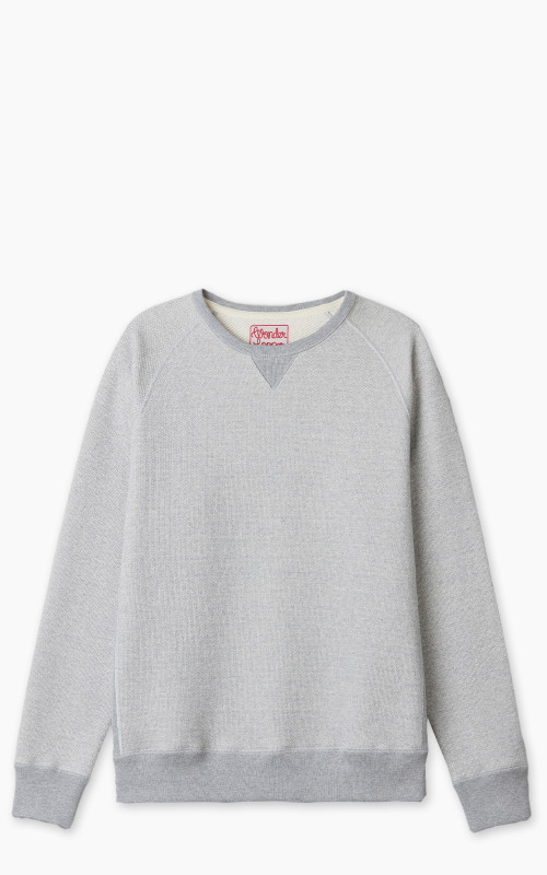 Wonder Looper Pullover Crewneck Double Heavyweight French Terry Heather Grey