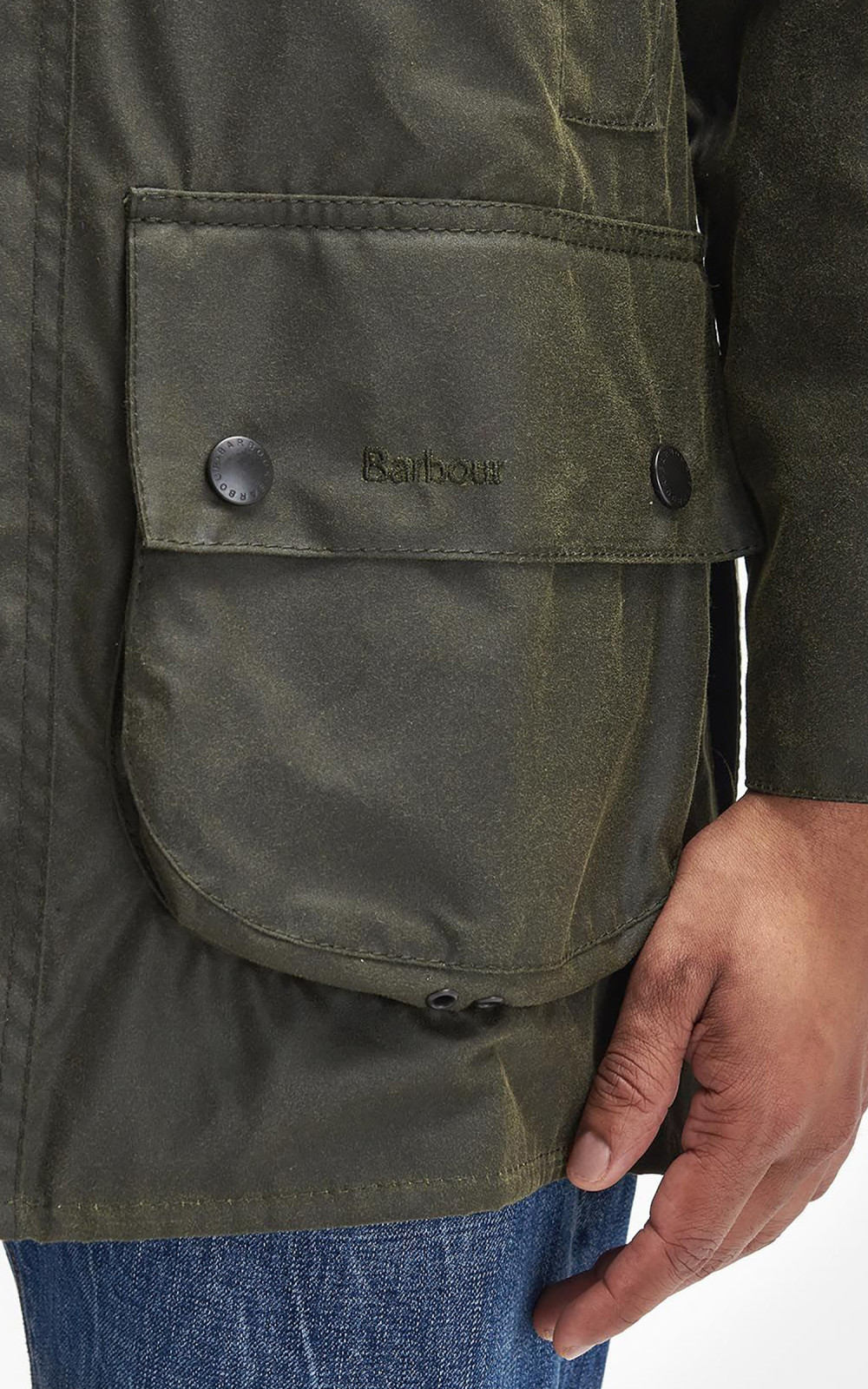 Barbour beaufort hood olive best sale