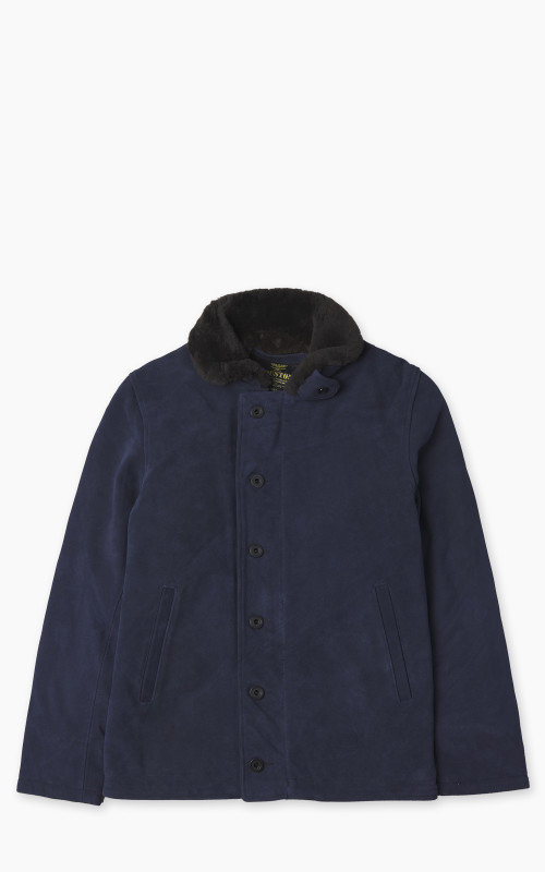 Houston N-1 Deck Jacket Suede Navy