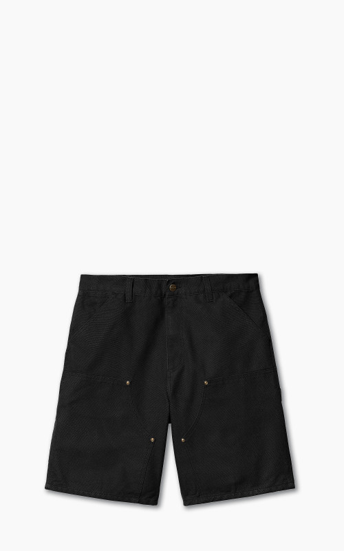 Carhartt WIP Double Knee Short Black Rinsed