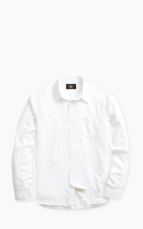 RRL Twill Workshirt White