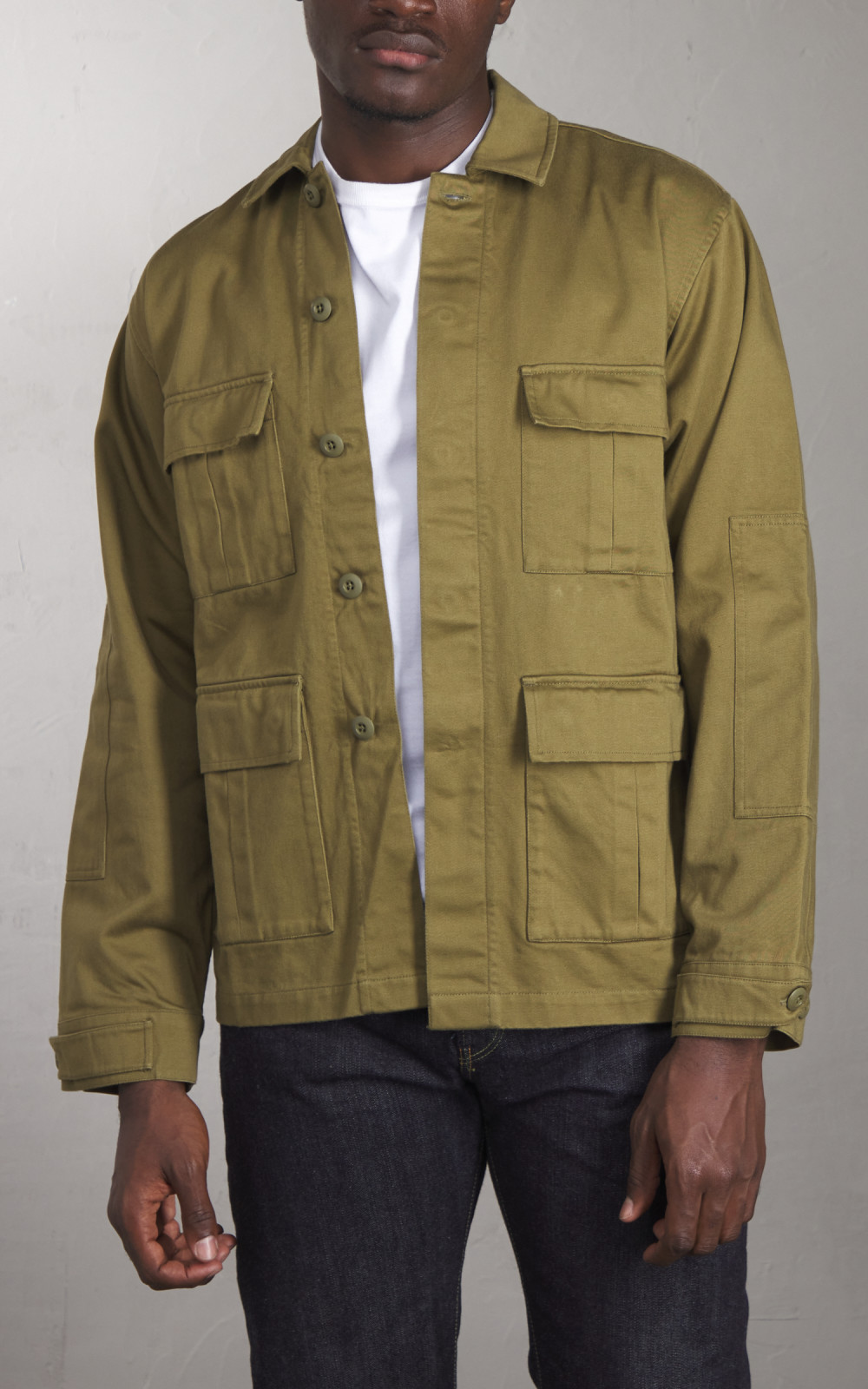 3sixteen BDU Jacket Back Satin Olive Cultizm