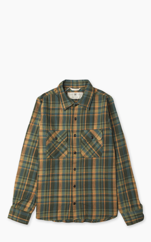 Rogue Territory Field Shirt Forest Slub Plaid