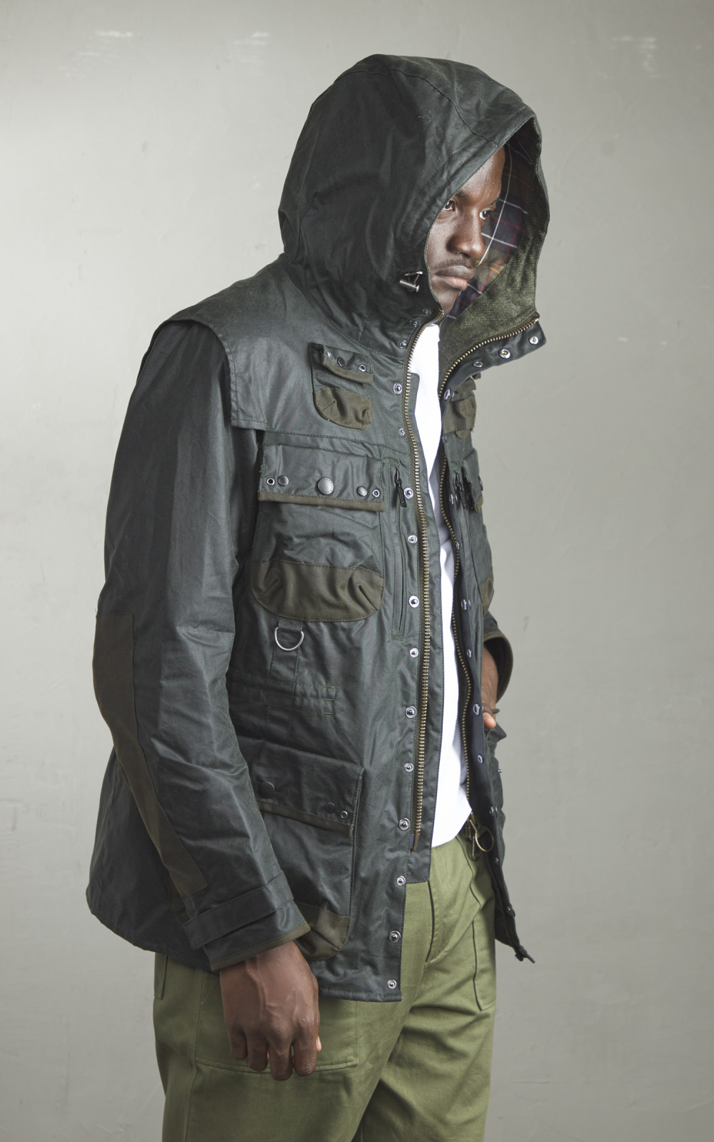 Barbour x To Ki To Military Wax Jacket Sage Cultizm