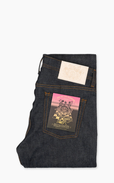 Naked &amp; Famous Denim Weird Guy Dia De Los Muertos Selvedge Indigo 12.5oz