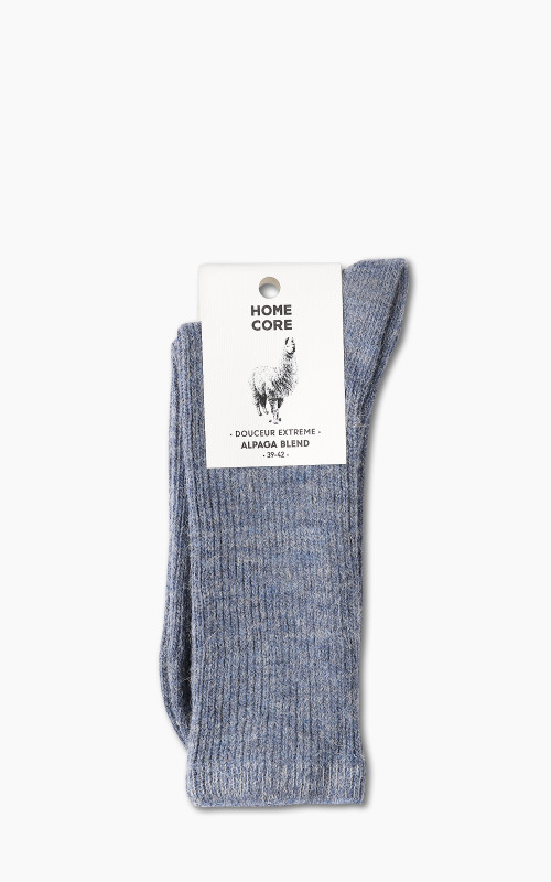 Homecore Alpaca Blend Socks Earth Denim Blue