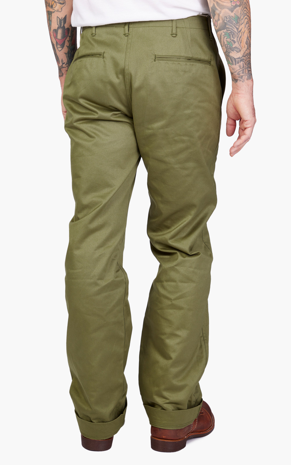 Warehouse & Co. Lot 1082 West Point Basic Chino Green | Cultizm