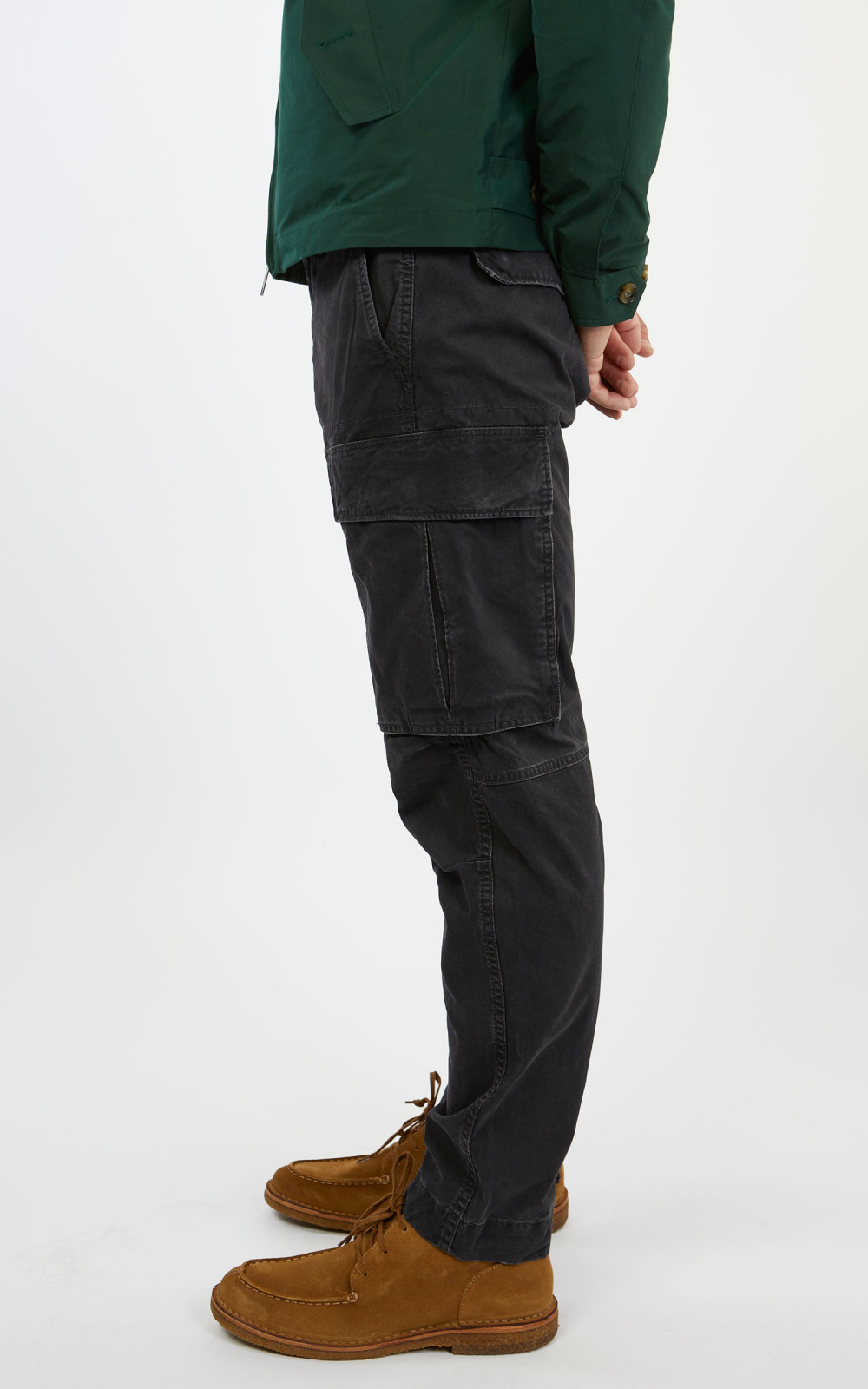 RRL Canvas Surplus Cargo Pant Black | Cultizm