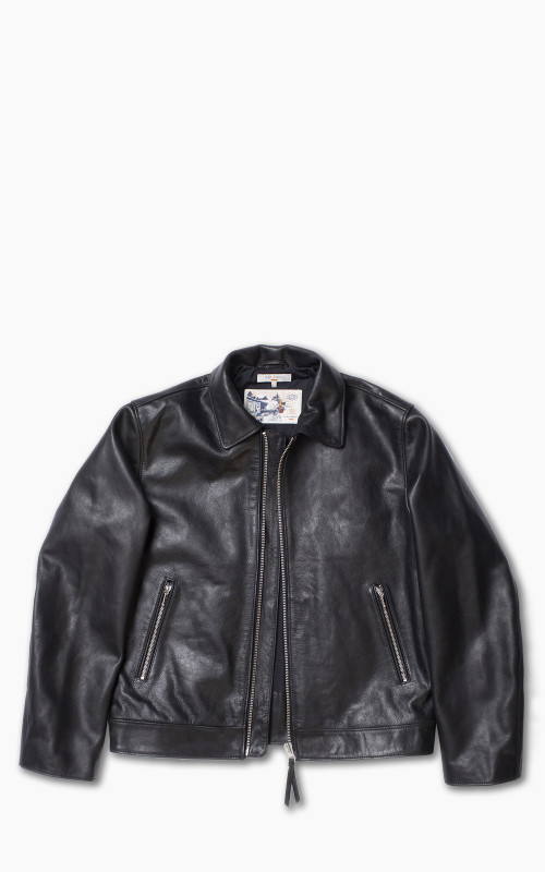 Nudie Jeans Eddy Rider Leather Jacket Black