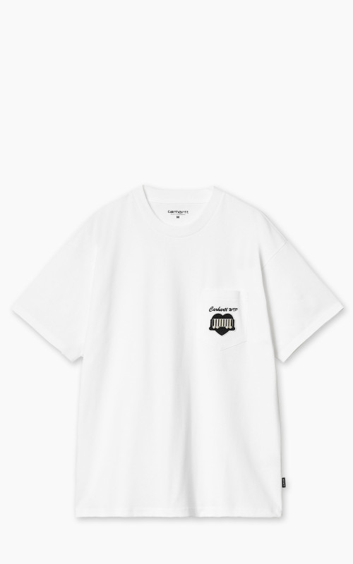 Carhartt WIP S/S Heart Train Pocket T-Shirt White