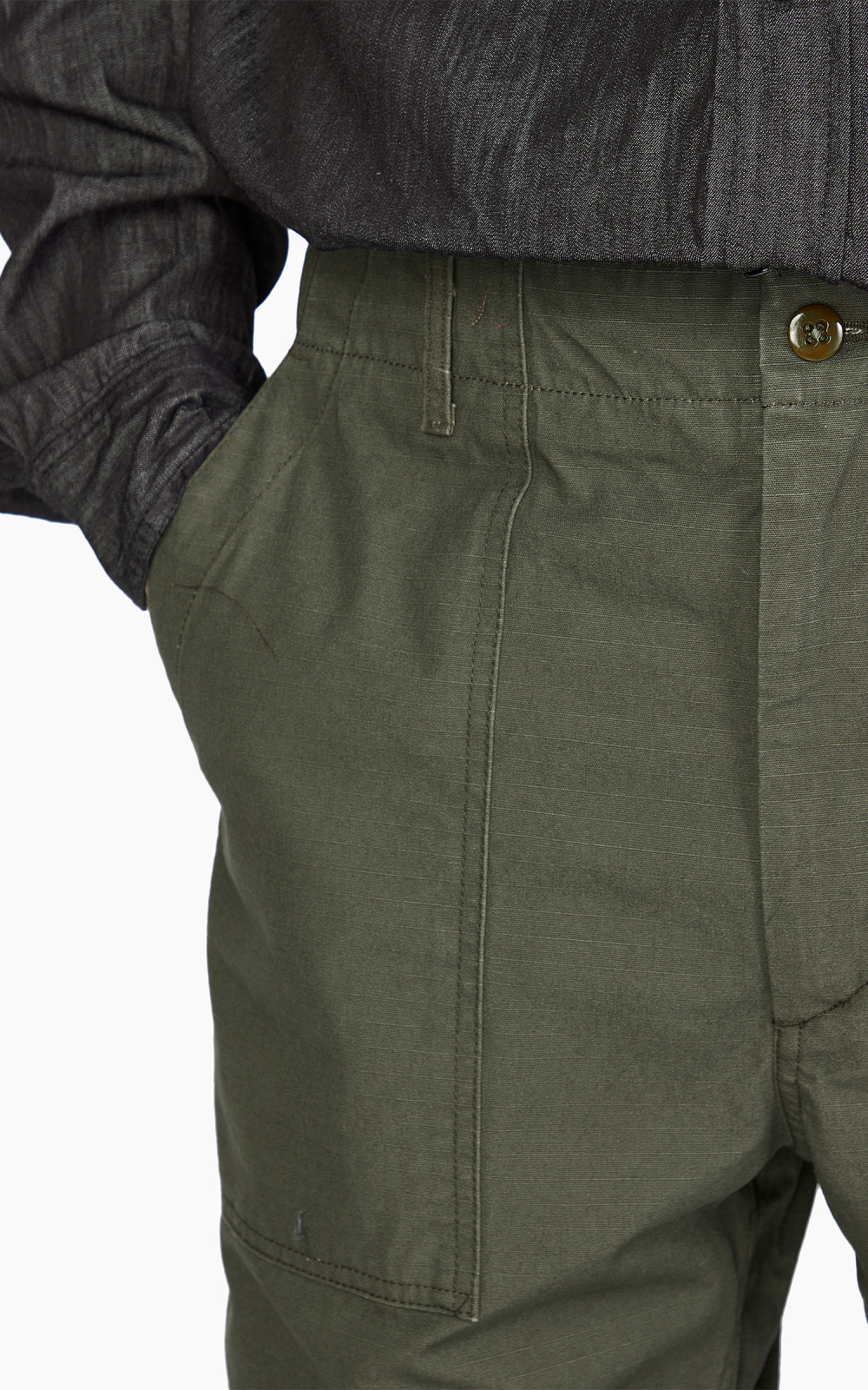 Engineered Garments Fatigue Pant Heavyweight Cotton Ripstop Olive | Cultizm