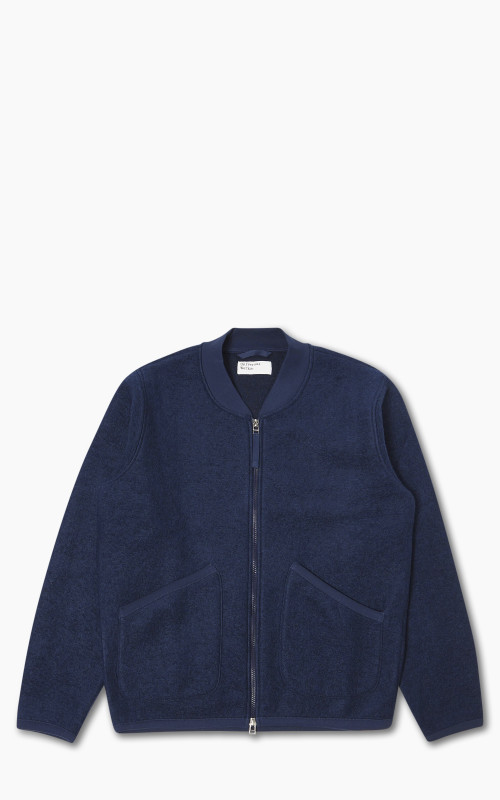 Universal Works Zip Bomber Wool Fleece Indigo