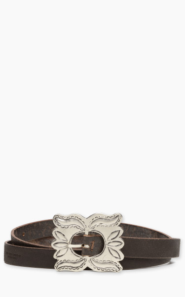 Fortela Butterfly Leather Belt Brown