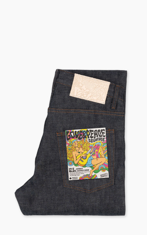 Naked & Famous Denim Weird Guy Love & Peace Selvedge 12.5oz