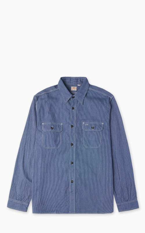 Sugar Cane SC25511 Jean Cord Work Shirt Navy