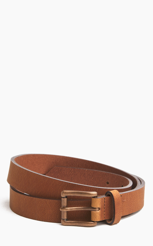 Naked & Famous Denim Buffalo Belt Leather Tan