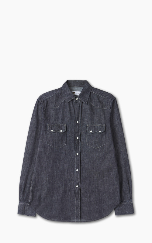 Tellason Cowboy Shirt Dry Indigo