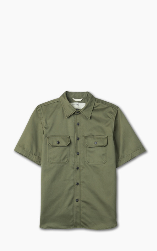 Rogue Territory Field Shirt Twill Selvedge Olive 9oz