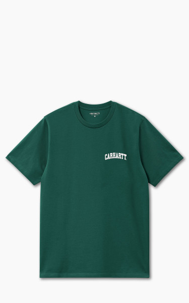 Carhartt WIP S/S University Script T-Shirt Chervil/White