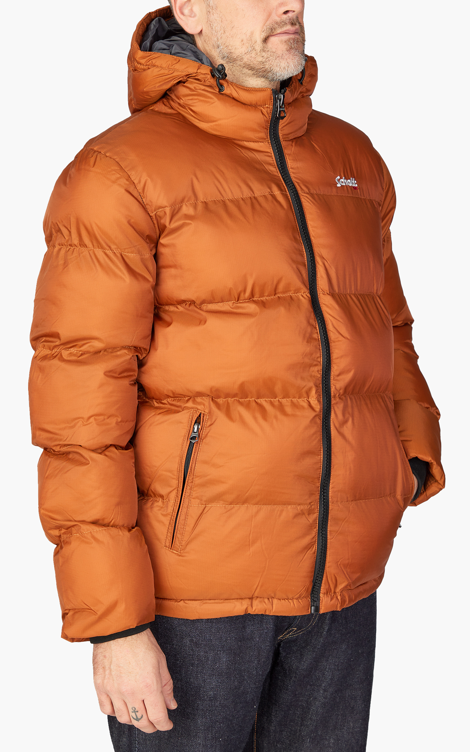 Schott NYC IDAHO2 Puffer Jacket Rust Cultizm