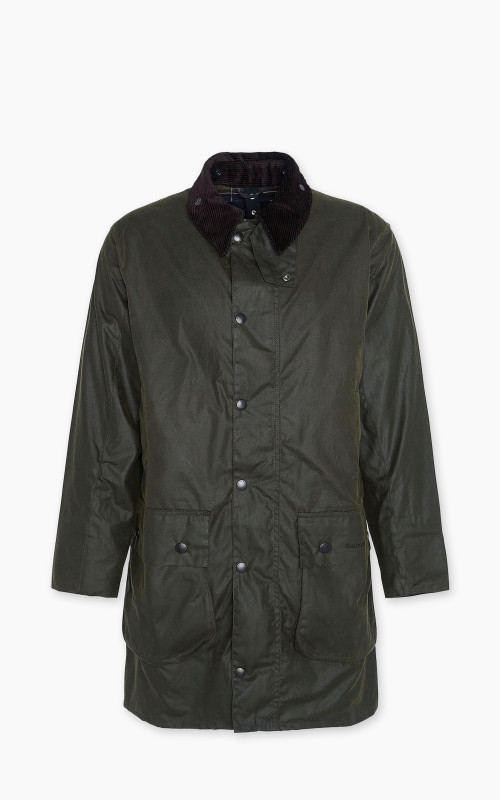 Barbour Border Wax Jacket Archive Olive