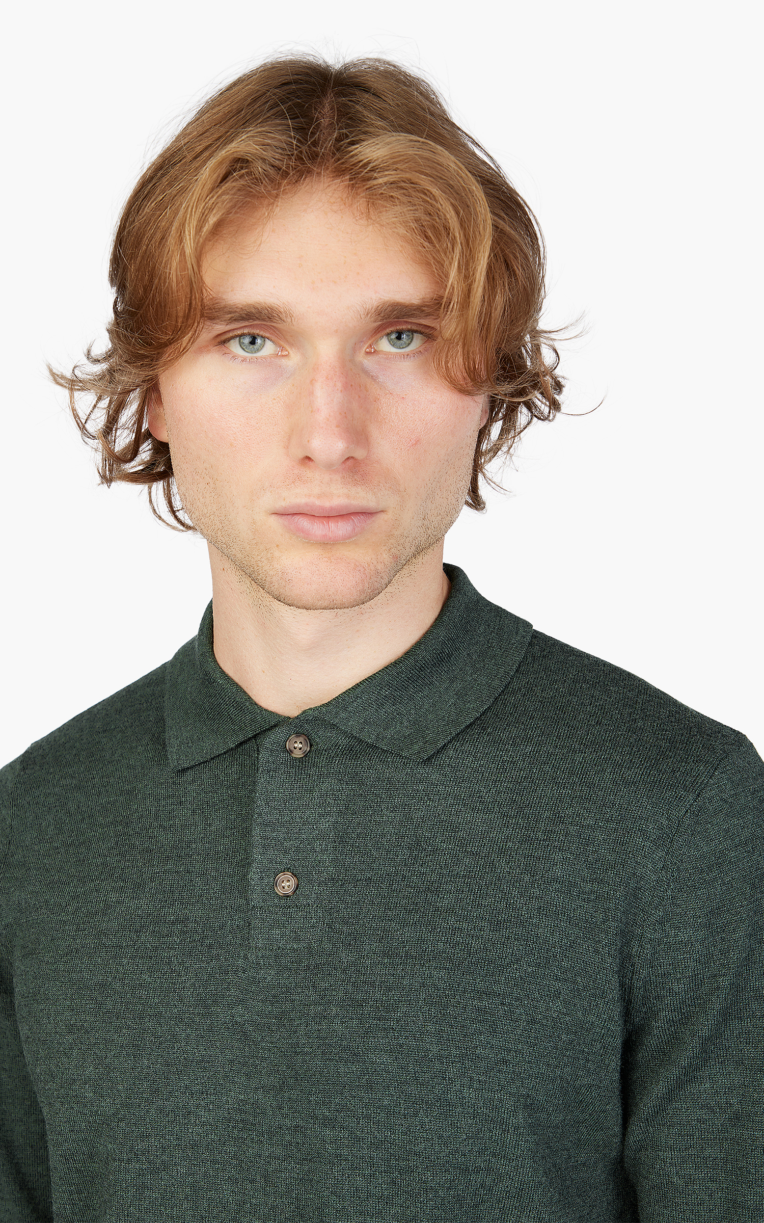 A.P.C. Jerry Polo Shirt Heather Green | Cultizm