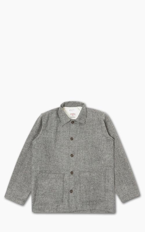 Universal Works Easy Over Jacket Harris Tweed Grey