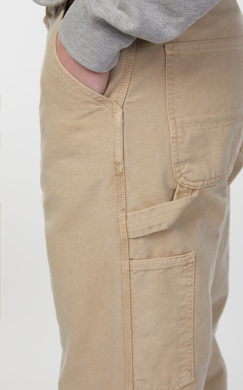 Carhartt WIP Single Knee Pant Dearborn Canvas Faded Dusty Hamilton Brown |  Cultizm