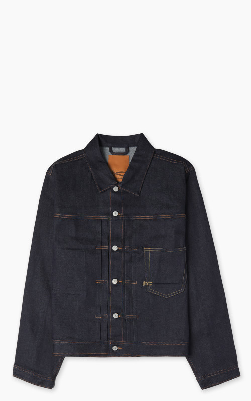 Denham Dagger Box Jacket Tech Virgin Selvedge Dark Blue