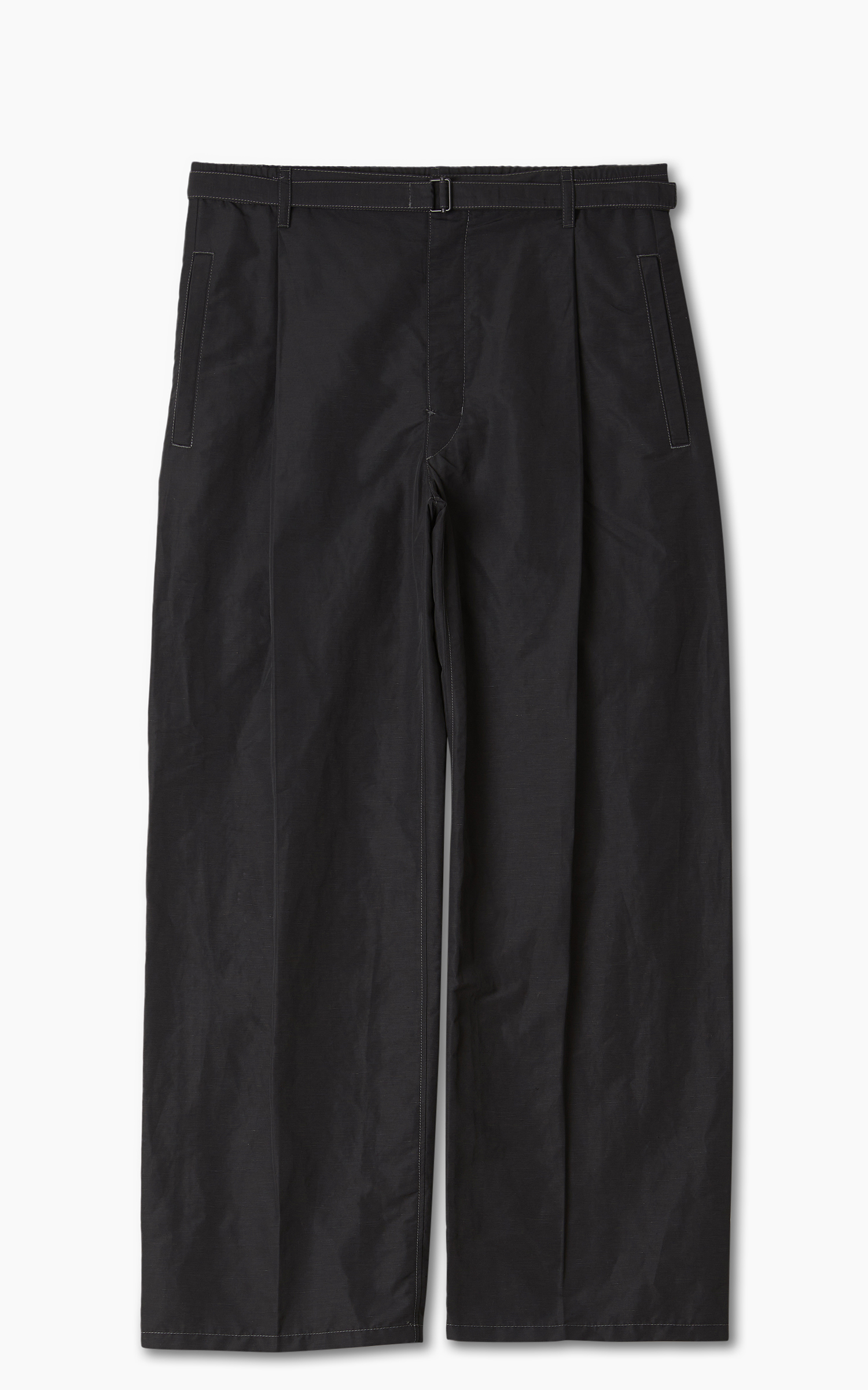 Lemaire Belted Easy Pants Black | Cultizm