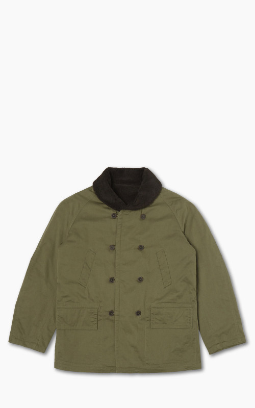 Universal Works Reversible Mackinaw Jacket Light Olive