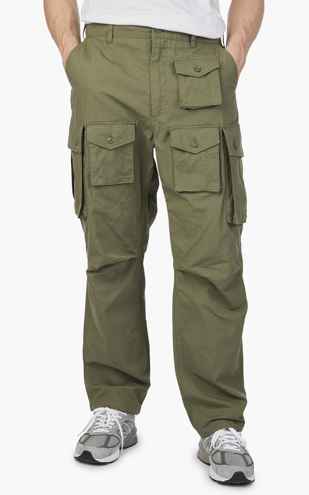 Engineered Garments FA Pant Cotton Ripstop Olive | Cultizm