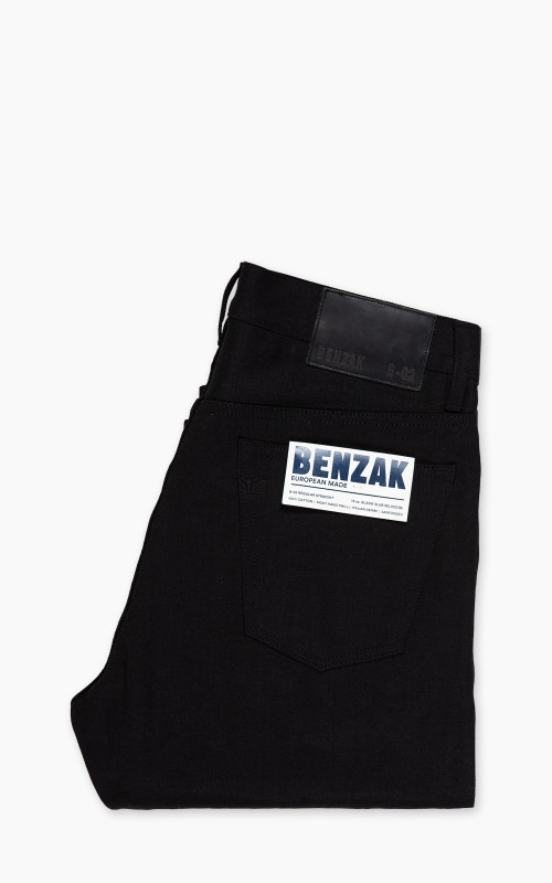 Benzak B-02 Straight Black Slub Selvedge Black 13oz