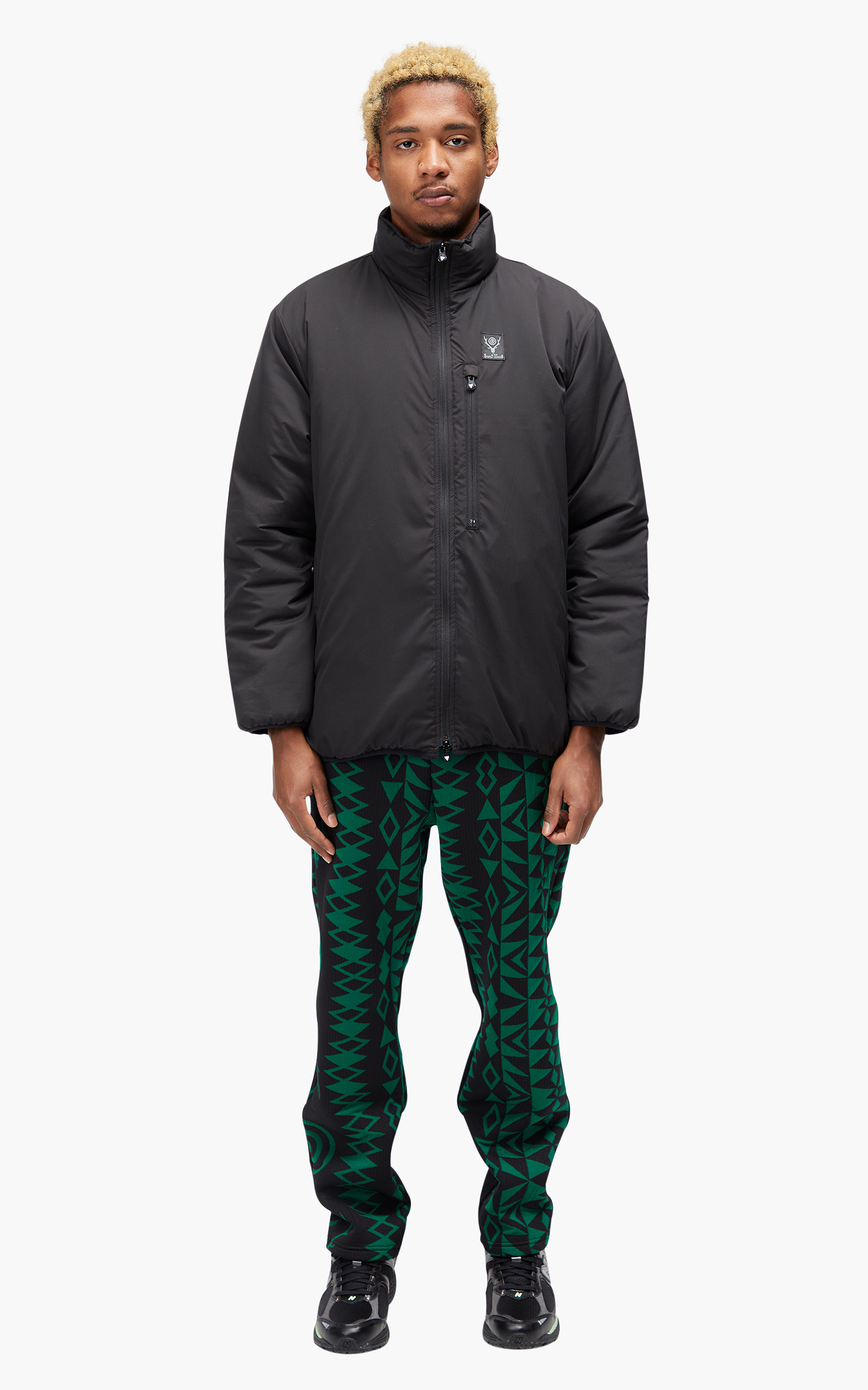 South2 West8 Insulator Jacket Poly Peach Skin B-Black | Cultizm