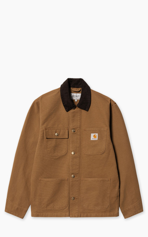 Carhartt WIP Michigan Coat Dearborn Canvas Rinsed Hamilton Brown/Tobacco