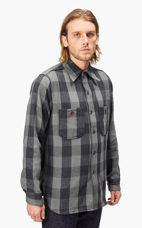 Warehouse & Co. 3104 Flannel Shirt Charcoal | Cultizm