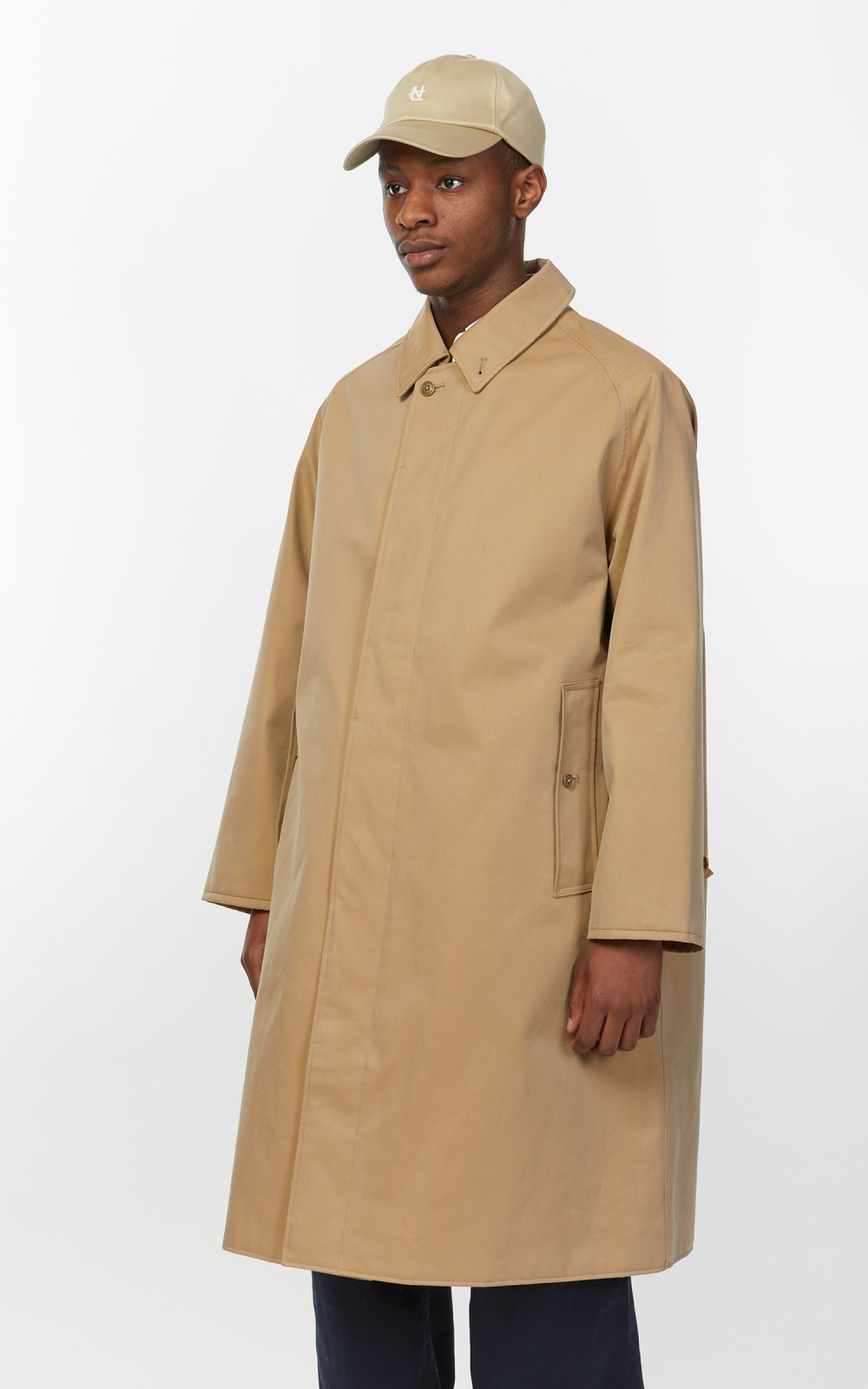 Nanamica GORE-TEX Balmacaan Coat Beige | Cultizm