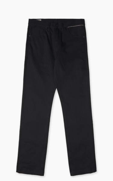 Benzak B-02 Straight Black Slub Selvedge Black 13oz