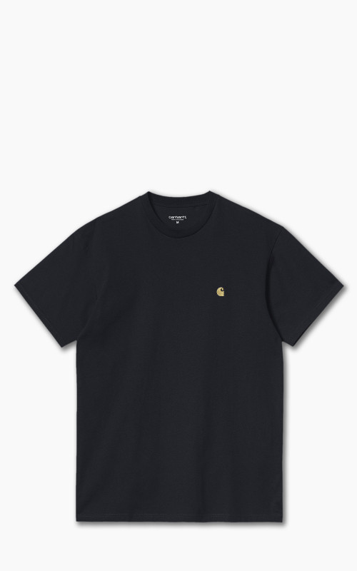 Carhartt WIP S/S Chase T-Shirt Dark Navy/Gold