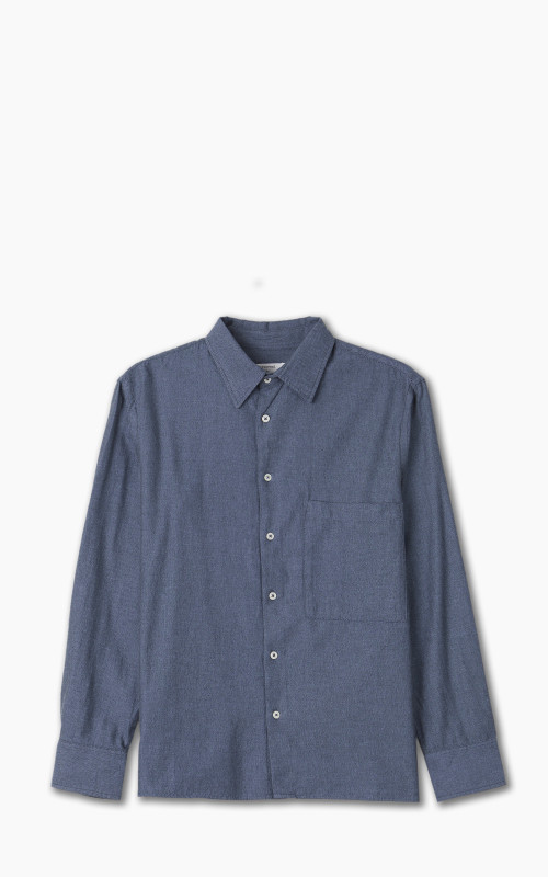 Universal Works Square Pocket Shirt Blue