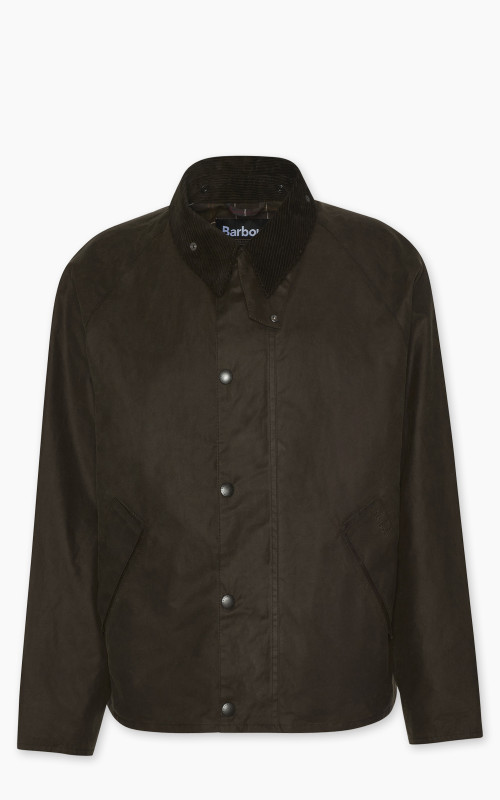 Barbour Oversized Transport Waxed Jacket Beech