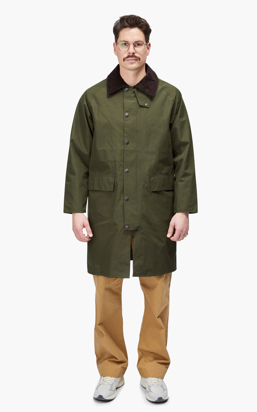 Barbour White Label Waterproof SL Burghley Jacket Sage | Cultizm