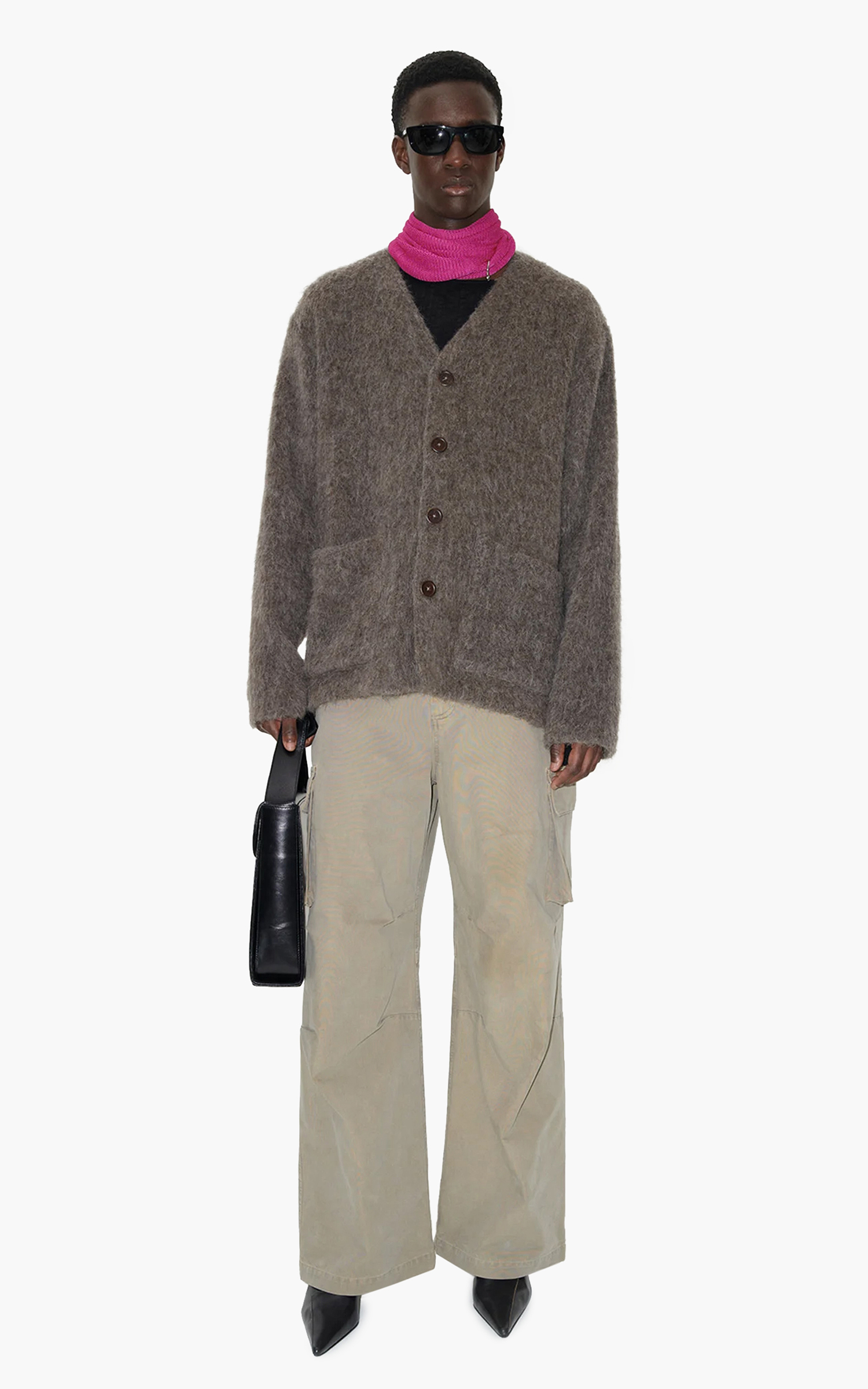 Our Legacy Cardigan Mole Grey Mohair