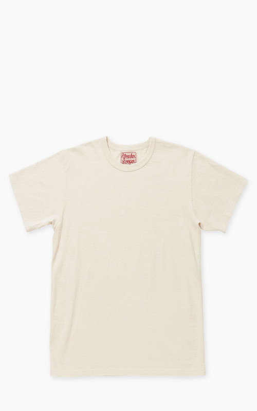 Wonder Looper ELS Recycled Cotton Slub Crewneck T-Shirt Ecru