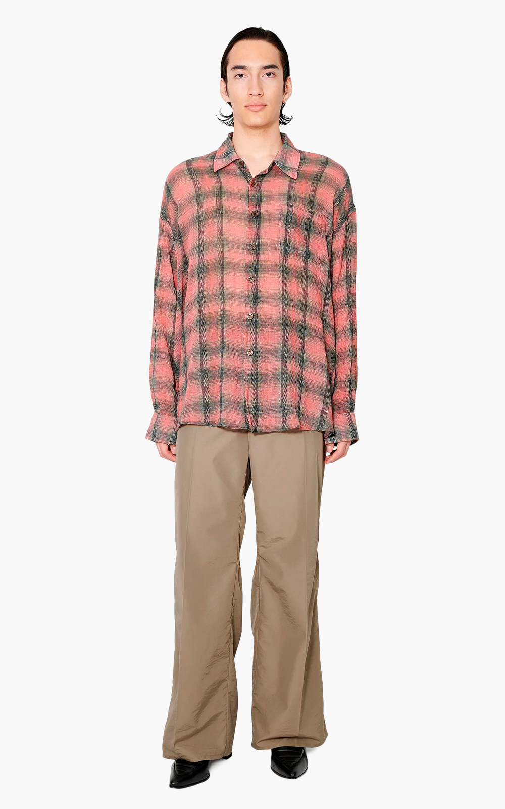 Our Legacy Borrowed Shirt Big Lumbercheck Print | Cultizm