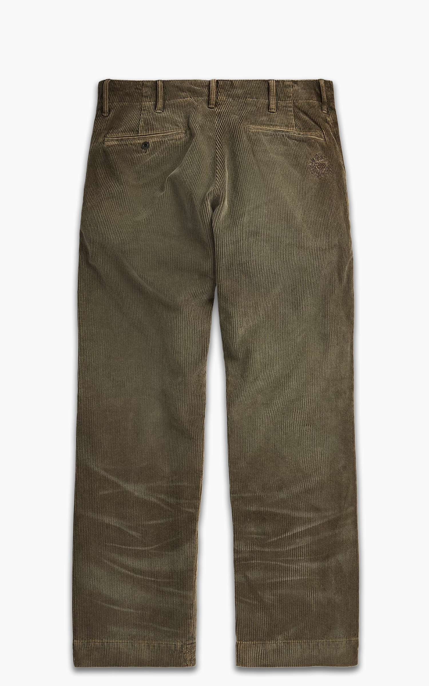 Distressed Corduroy Field Pant Loden Repaired