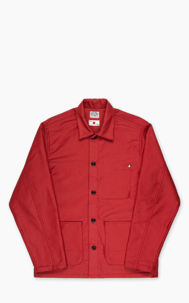 Benzak BWJ-01 Worker Jacket Moleskin Red 12oz