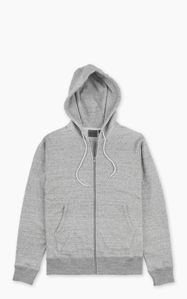 Naked &amp; Famous Denim Zip Hoodie Heavyweight Terry Grey